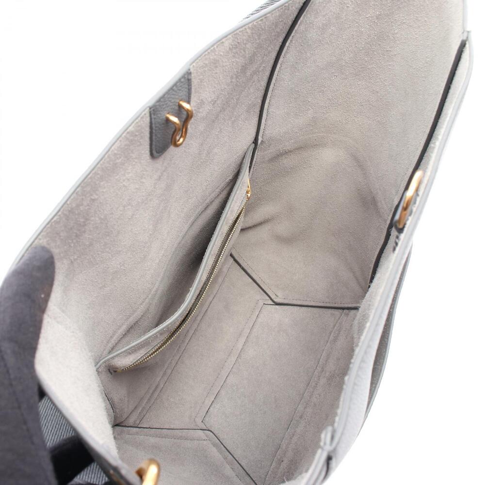 Celine Sangle Gray Bucket Leather Bag Shoulder - Picture 3 of 5